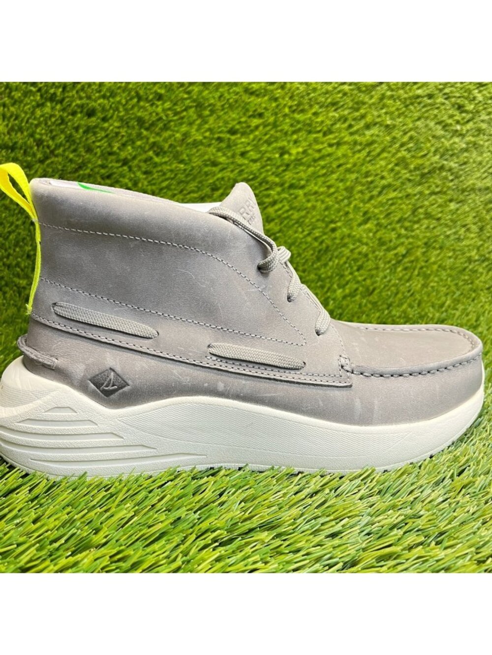 Sperry Rebel A/O Mens Size 7 Gray White Casual Leather Chukka Fashion Boots